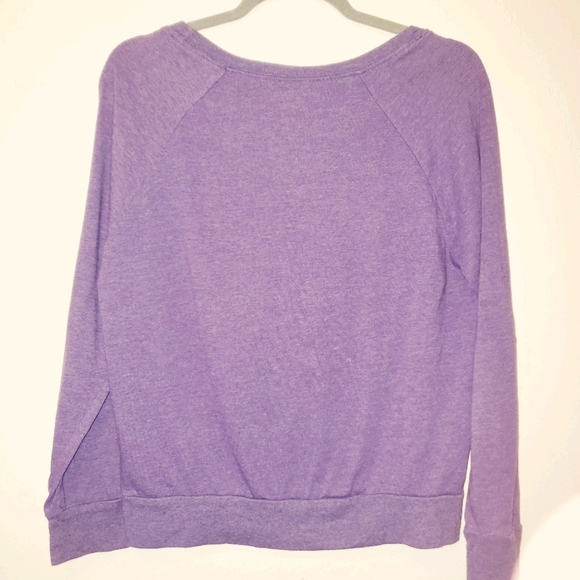 Superman Long Sleeve Light Weight Sweatshirt Purple 122 - Picture 2 of 5